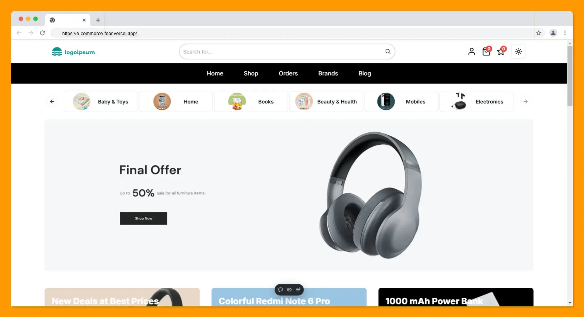 E-commerce platform